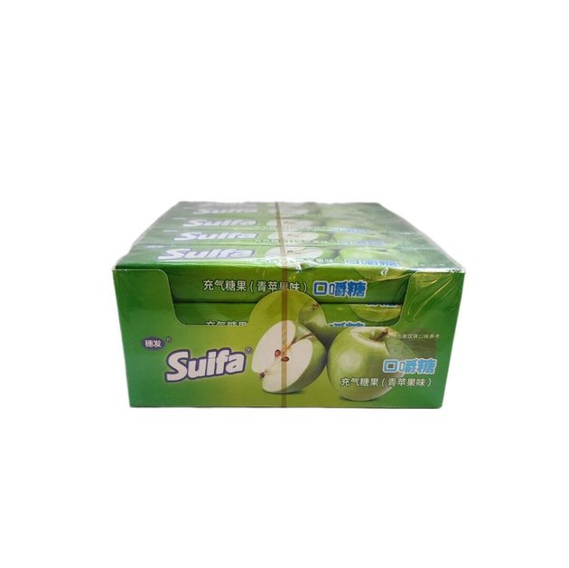 Жевательная конфета SUIFA вкус зеленого яблока 35гр/20шт